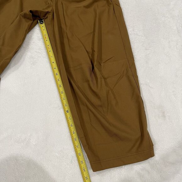 Free People Barrel Pants Turning Point Trouser Solid Mustard Brown sz 6 NWOT - Picture 5 of 8